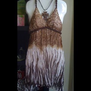 Animal Print Tunic Top